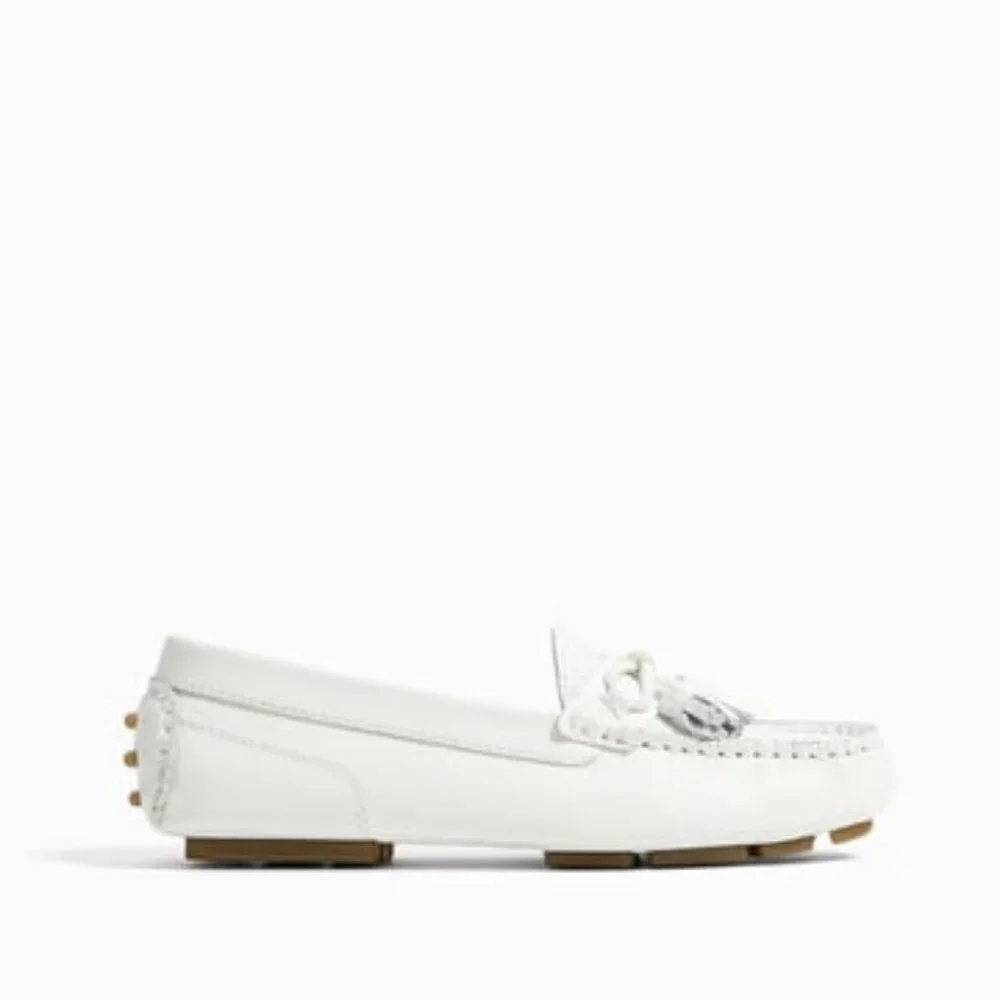 ZARA WHITE LEATHER MOCCASIN 4570/303 SZ EU 29/ US 10.5